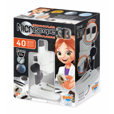Buki France 3D stereo Mikroskops un 40 eksperimenti