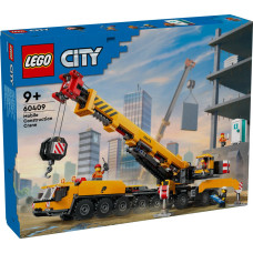 Lego Городской желтый мобильный строительный кран