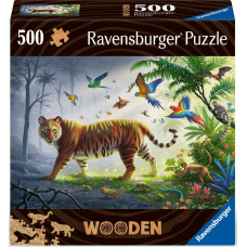 Ravensburger Деревянный пазл 500 шт Тигр в джунглях