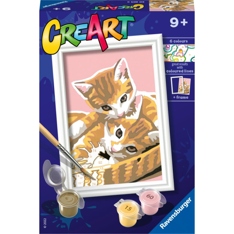 Ravensburger krāsas pēc numuriem Cute Kitties