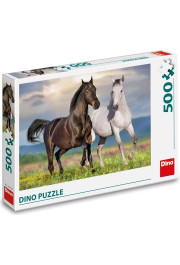 Dino Puzzle 500 pcs Mīloši zirgi