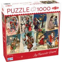 Tactic puzzle 1000 gab Retro stila Ziemassvētku kartiņas