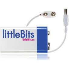 Littlebits 9 V akumulators + kabelis