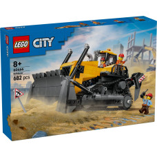 Lego Pilsētas dzeltenais buldozers ar frontālo iekrāvēju