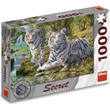 Dino Slepenā puzle 1000 gabaliņi: Baltais tīģeris