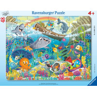 Ravensburger Rāmīša puzle 48 gabaliņi: Jūras dzīvnieki