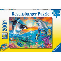 Ravensburger Puzzle 200 pcs Dzīve okeānā