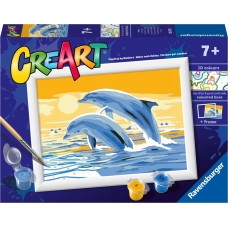 Ravensburger Glezniecība pēc numuriem Apburošie delfīni