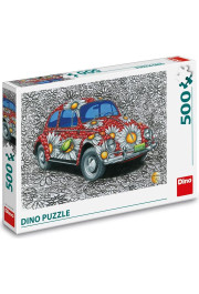 Dino Puzzle 500 gab krāsots VW Beetle