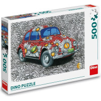 Dino Puzzle 500 gab krāsots VW Beetle