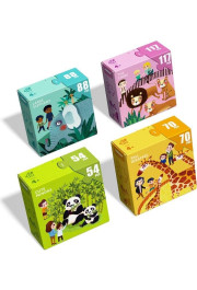 Puzles 4in1 komplekts - Zoo tēma