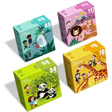 Puzles 4in1 komplekts - Zoo tēma
