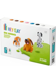 Hey Clay Māla modelīns 6 gab: 2 suņu draugi