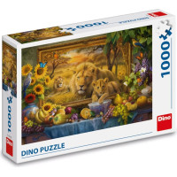 Dino Puzle 1000 gabaliņi: Lauvas atdzīvojas
