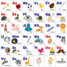 Insplay TTS Bee-Bot ABC latviešu alfabēta paklājs