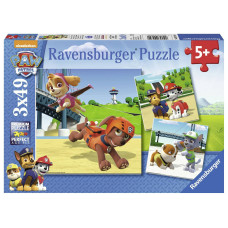 Ravensburger pusle 3x49 tk Käpa patrull