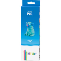 Hey Clay Māla modelīns suņu šķirnes mopsis 3 gab.