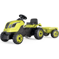 Smoby Lauksaimnieks XL zaļš traktors + piekabe