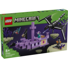 Lego Minecraft Ender pūķis un gala kuģis