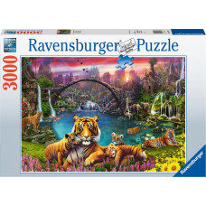 Ravensburger Puzzle 3000 gab Tīģeris Paradīzes lagūnā