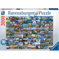 Ravensburger Puzzle 3000 pcs 99 Skaistas vietas Eiropā