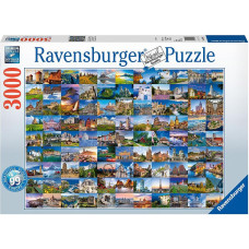 Ravensburger Puzzle 3000 pcs 99 Skaistas vietas Eiropā