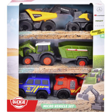 Dickie Toys Mikro rotaļu mašīnu komplekts - 5 dažādi