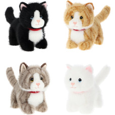 Keel Toys Keeleco Pouncing Kitty Love 18 cm - 4 dažādi