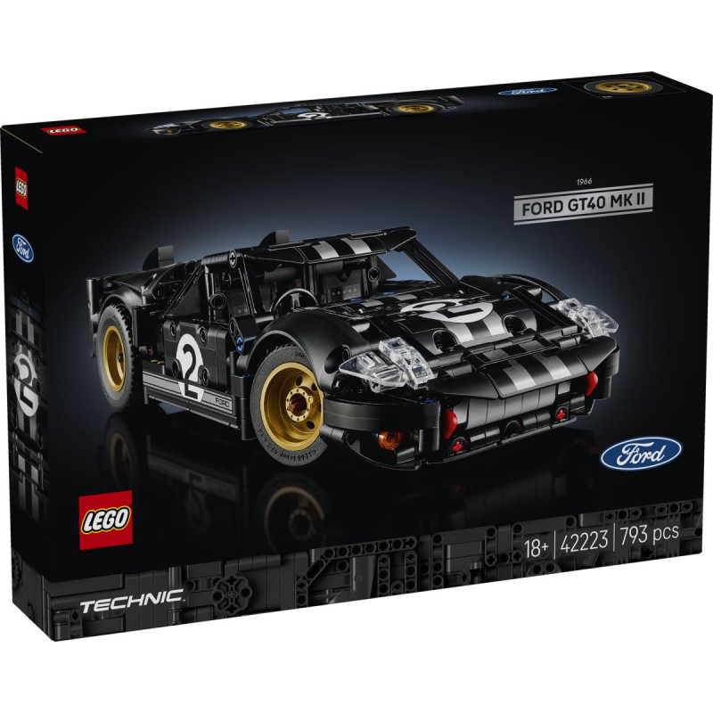 Lego Technic 1966 Ford GT40 MKII sacīkšu automašīna