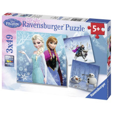 Ravensburger pusle 3x49 tk Lumekuninganna