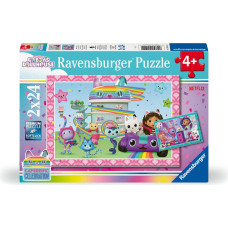 Ravensburger Puzzle 2x24 gabaliņi: Gabijas leļļu māja