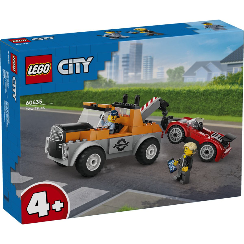 Lego Pilsētas velkoņu un sporta automašīnu remonts