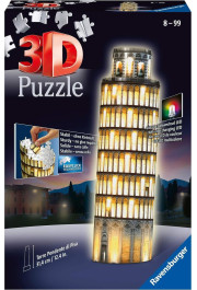 Ravensburger 3D Pizas tornis, nakts izlaidums