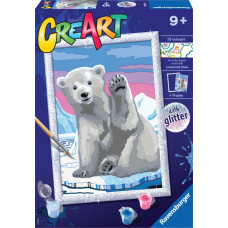 Ravensburger Krāsa pēc numuriem Polarbear sveiciens