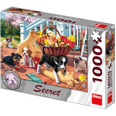 Dino Slepenā puzle 1000 pcs Puppies