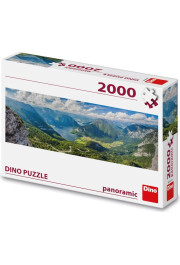 Dino Panorāmas puzle 2000 gabaliņu: Alpu skats