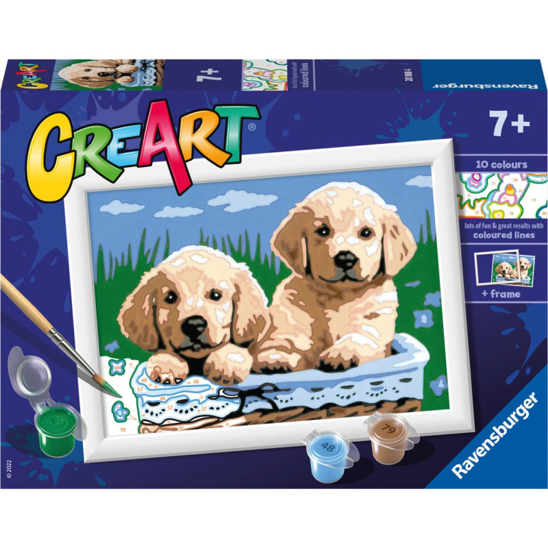 Ravensburger Glezna pēc numuriem Cute Puppies
