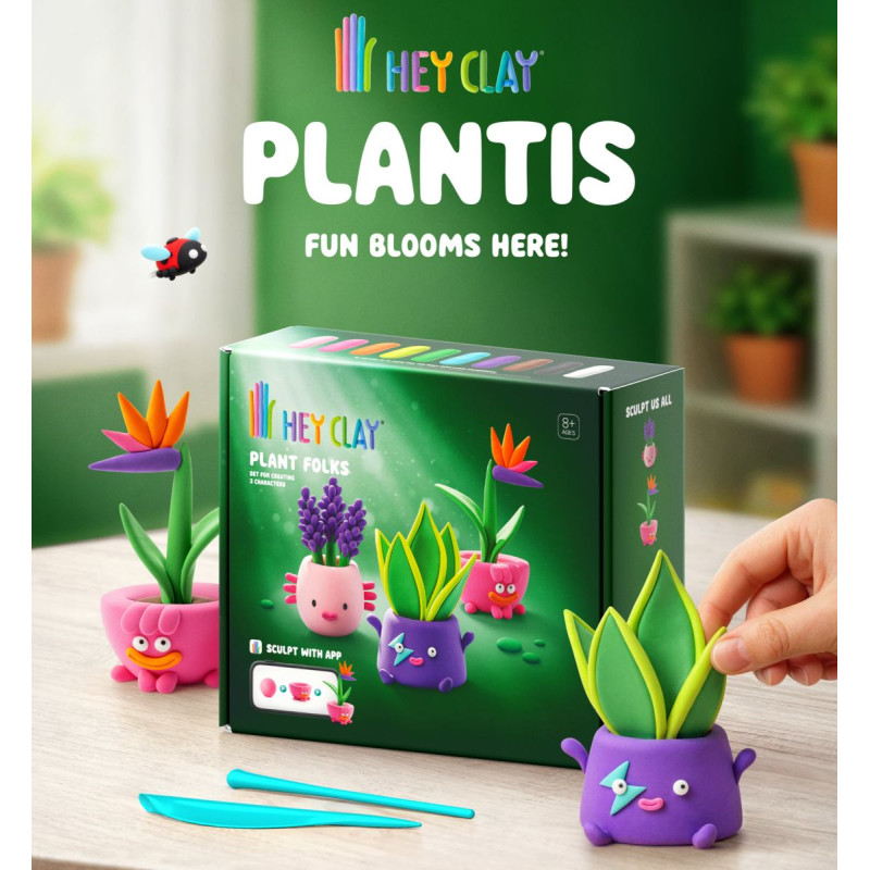 Hey Clay Modelēšanas māls, 15 gab.: „Plant Folks“