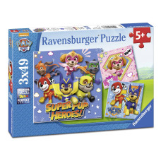 Ravensburger pusle 3x49 tk Käpa Patrull