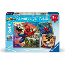 Ravensburger Puzzle 3x49 detaļas: Zirnekļcilvēks