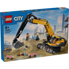 Lego Pilsētas dzeltenais celtniecības ekskavators