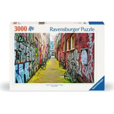 Ravensburger Mīklas 3000 pc Amsterdamas ielu māksla