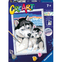 Ravensburger Glezniecība pēc numuriem Cute Huskies