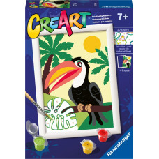 Ravensburger Paint by Numbers Tukāns džungļos