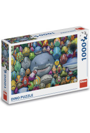 Dino Puzzle 1000 gab Krāsainas zivis