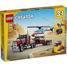 Lego Radītājs Kravas automašīna ar helikopteru