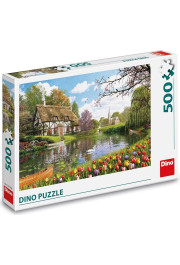 Dino Mīklu komplekts 500 pcs Mājiņa pie ūdens