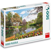Dino Mīklu komplekts 500 pcs Mājiņa pie ūdens