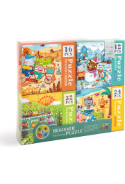 Puzles 4in1 komplekts - Gadalaiki