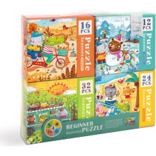 Puzles 4in1 komplekts - Gadalaiki